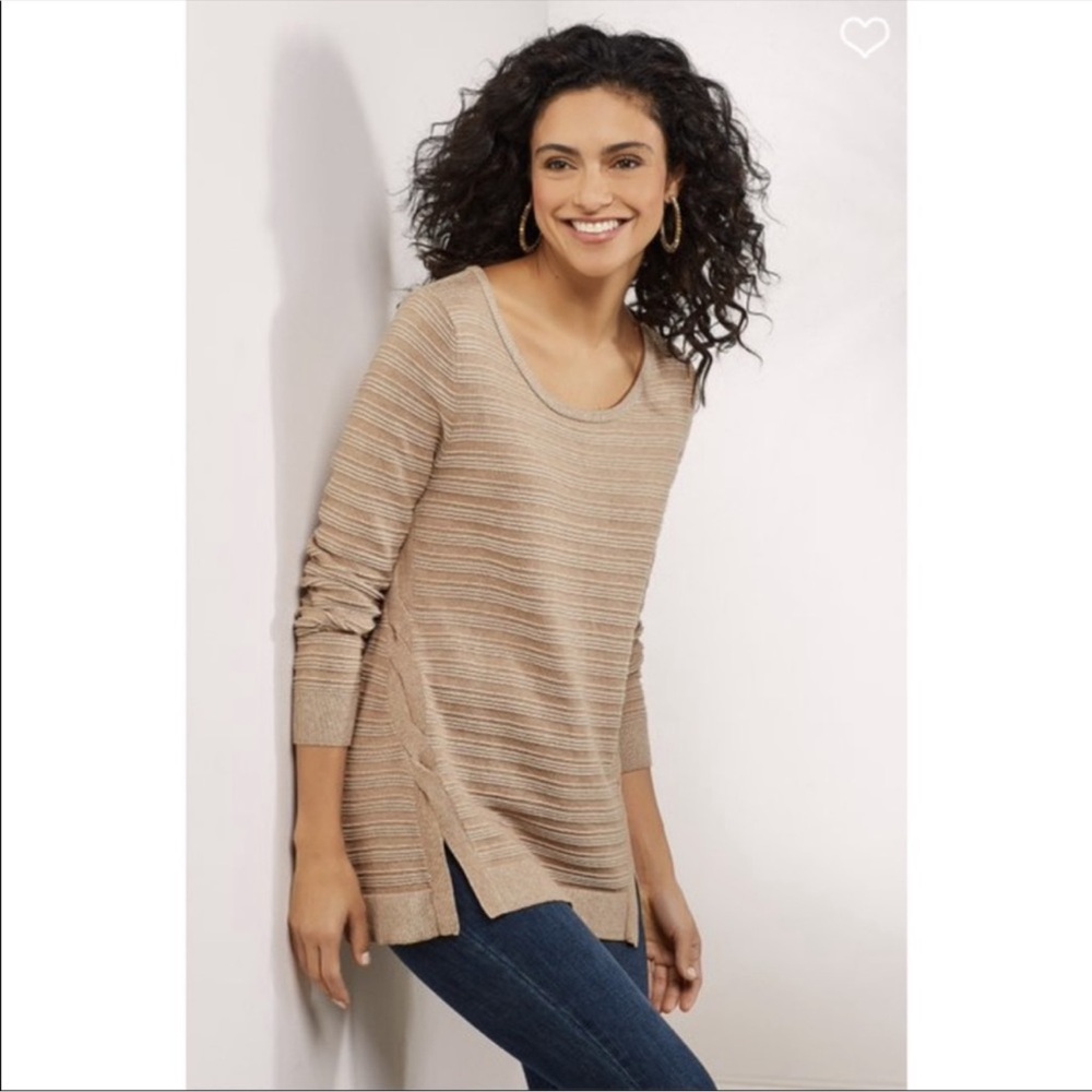 Soft Surroundings Panel With A Twist Sweater Size Small